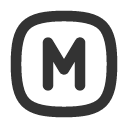 иконка square rounded letter m, square, rounded, letter, почта