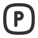 иконки square rounded letter p, square, rounded, letter, почта