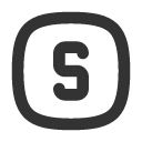 иконка square rounded letter s, square, rounded, letter, почта