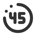 иконка time duration 45, time, время, duration, 45