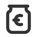 иконки tip jar euro, tip, jar, euro, евро