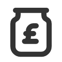 иконки tip jar pound, tip, jar, pound, фунт
