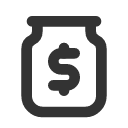 иконки tip jar, tip, jar