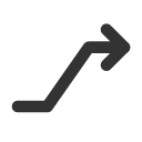 иконки trending up 2, trending, up, стрелка вверх