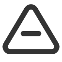 иконка triangle minus, triangle, треугольник, minus, минус