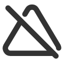иконка triangle off, triangle, треугольник, off