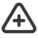 иконка triangle plus, triangle, треугольник, plus, плюс