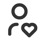 иконка user heart, user, пользователь, heart, сердце