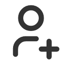 иконка user plus, user, пользователь, plus, плюс