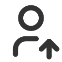 иконка user up, user, пользователь, up, стрелка вверх