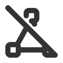 иконка vector triangle off, vector, вектор, triangle, треугольник, off