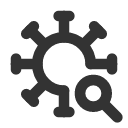 иконка virus search, virus, search, поиск