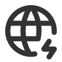 иконка world bolt, world, интернет, bolt, напряжение