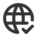 иконка world check, world, интернет, check, галочка