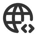 иконка world code, world, интернет, code, код