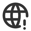 иконка world exclamation, world, интернет, exclamation, предупреждение