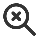 иконка zoom cancel, zoom, лупа, cancel, отмена