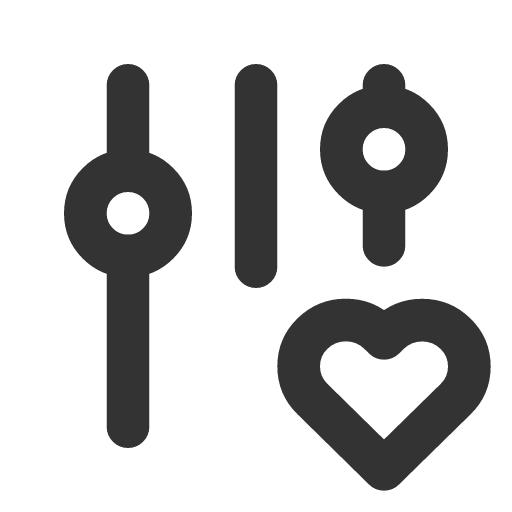 иконка adjustments heart, adjustments, heart, сердце,