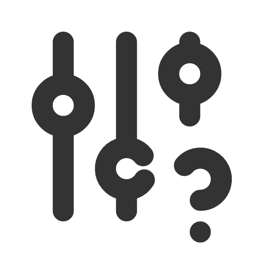 иконка adjustments question, adjustments, question, вопрос,