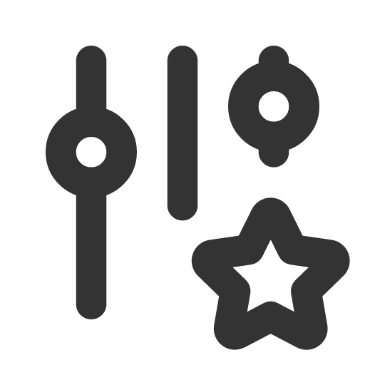 иконка adjustments star, adjustments, star, звезда,