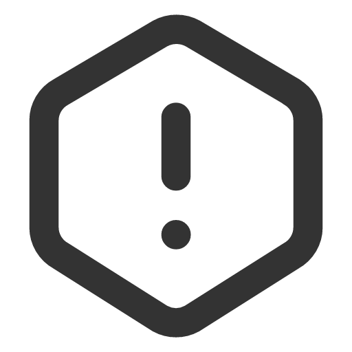 иконка alert hexagon, alert, предупреждение, hexagon,