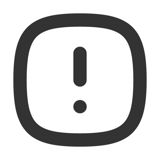 иконка alert square rounded, alert, предупреждение, square, rounded,