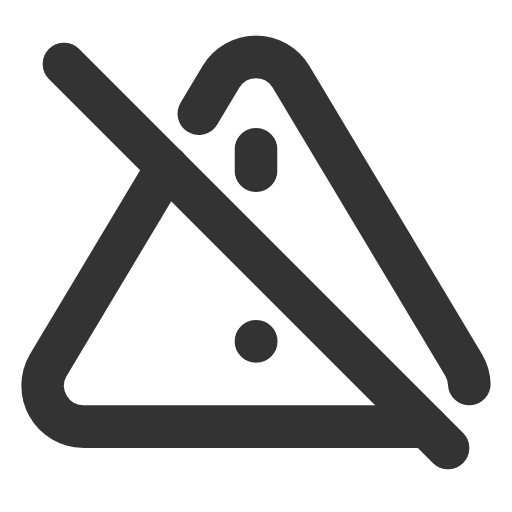 иконка alert triangle off, alert, предупреждение, triangle, треугольник, off,