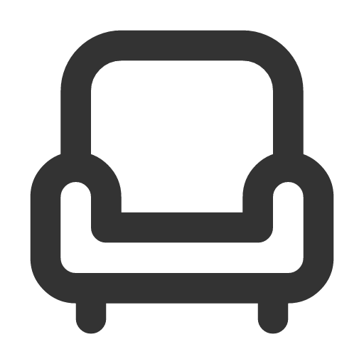 иконка armchair, кресло,