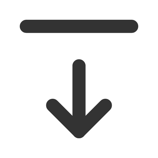 иконка arrow bar down, arrow, стрелка, bar, down,