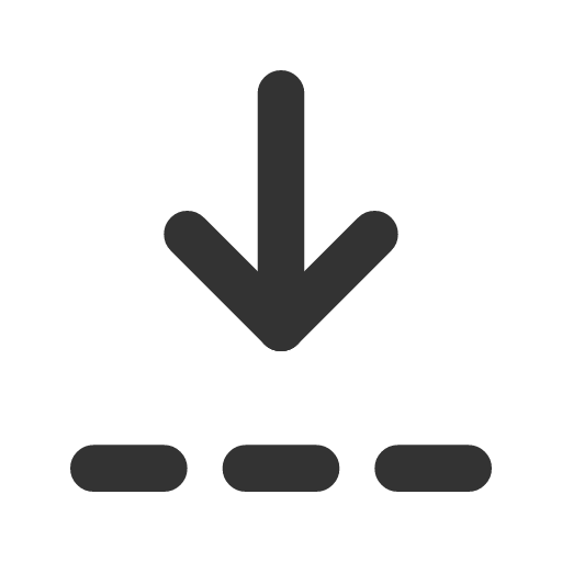 иконка arrow bar to down dashed, arrow, стрелка, bar, to, down, dashed,