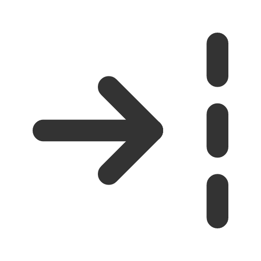 иконка arrow bar to right dashed, arrow, стрелка, bar, to, right, dashed,