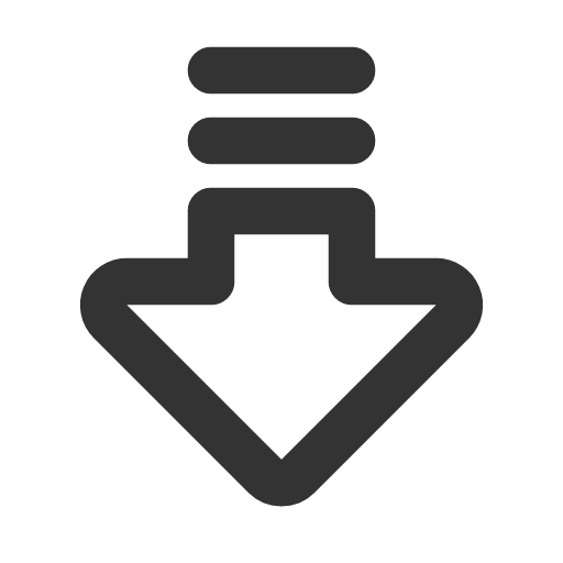 иконка arrow big down lines, arrow, стрелка, big, down, lines,