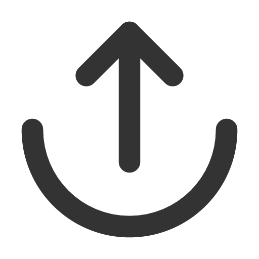 иконка arrow down from arc, arrow, стрелка, down, from, arc,