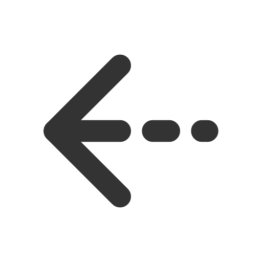 иконка arrow left dashed, arrow, стрелка, left, dashed,