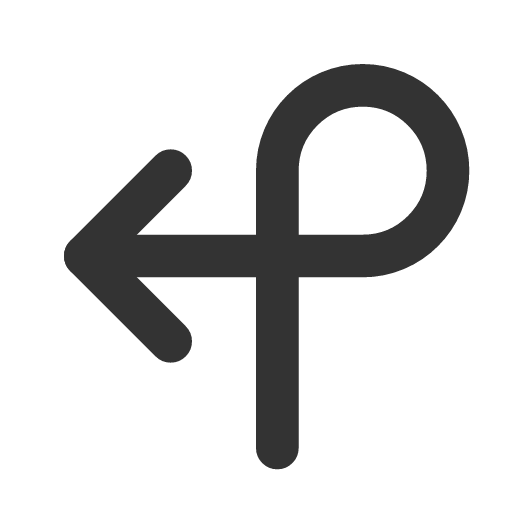 иконка arrow loop left, arrow, стрелка, loop, left,