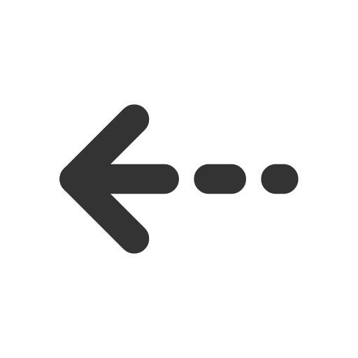 иконка arrow narrow left dashed, arrow, стрелка, narrow, left, dashed,