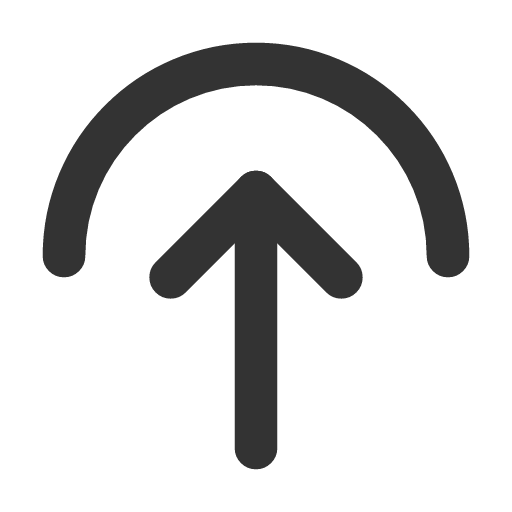 иконка arrow up to arc, arrow, стрелка, up, стрелка вверх, to, arc,