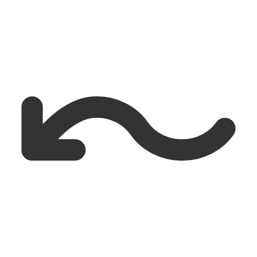 иконка arrow wave left down, arrow, стрелка, wave, left, down,
