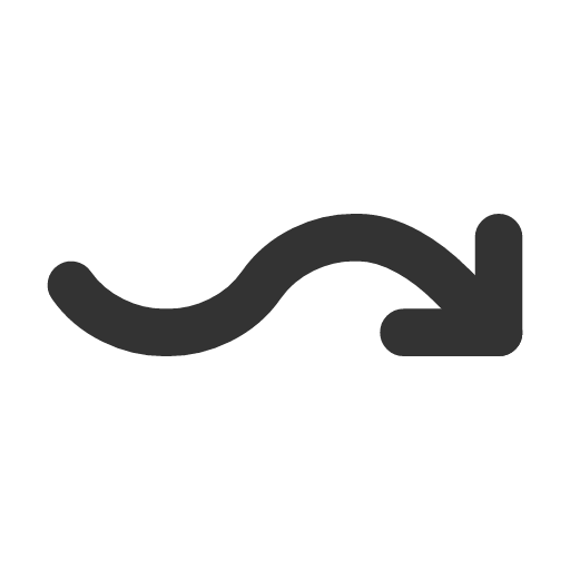 иконка arrow wave right down, arrow, стрелка, wave, right, down,