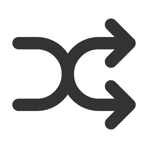 иконка arrows shuffle 2, arrows, shuffle, перемешать,