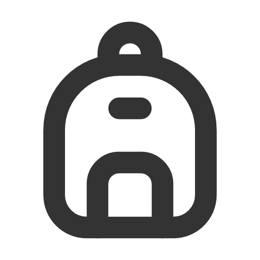 иконка backpack, походная сумка,