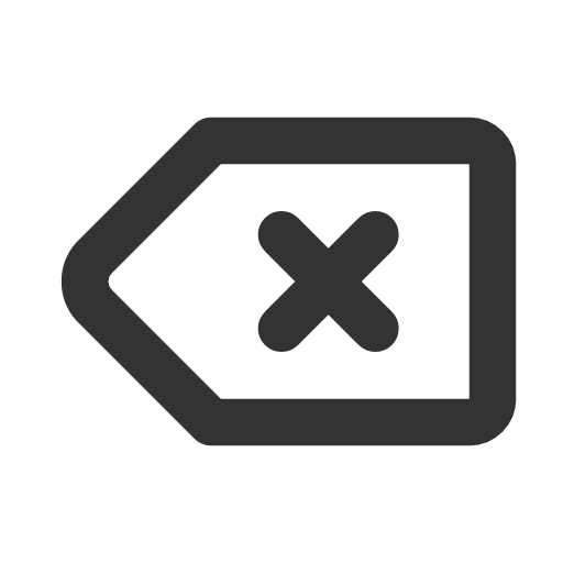 иконка backspace,