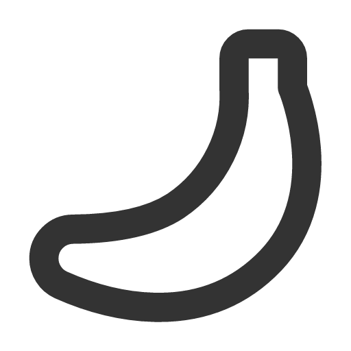 иконка banana, банан,