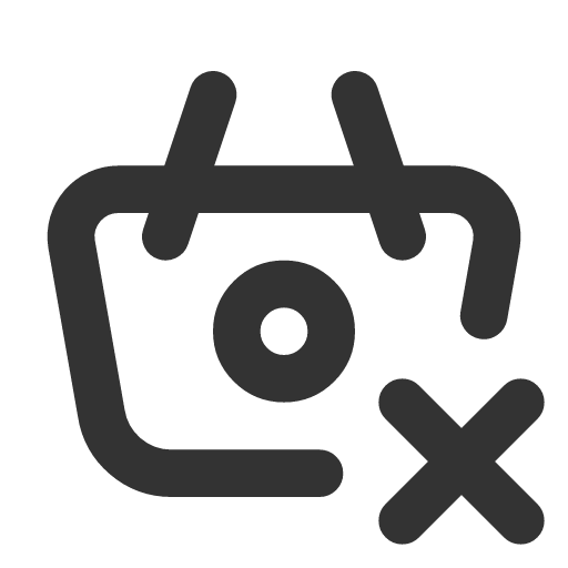 иконка basket x, basket, корзина,
