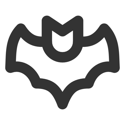 иконка bat, летучая мышь,