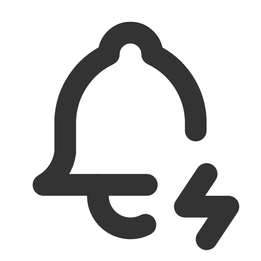 иконка bell bolt, bell, колокольчик, bolt, напряжение,