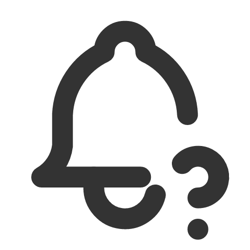 иконка bell question, bell, колокольчик, question, вопрос,