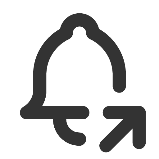 иконка bell share, bell, колокольчик, share,