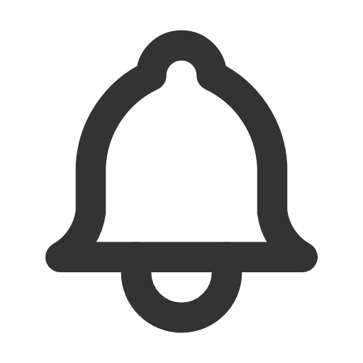 иконка bell, колокольчик,