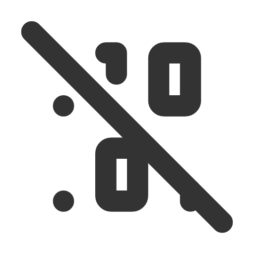 иконка binary off, binary, off,